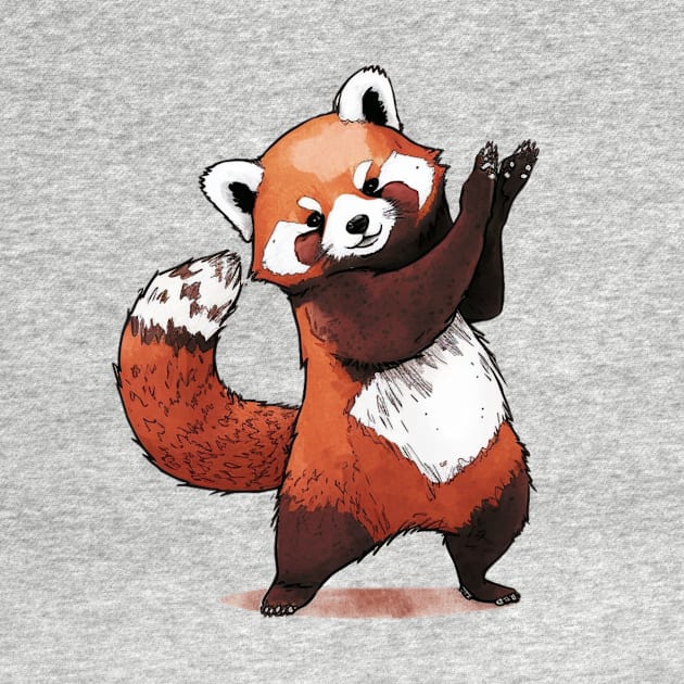 Playful and Adorable Red Panda by gibah